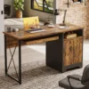 47”Industry+Home+Office+Computer+Desk+with+Cabinet+and+Storage+Shelf,Reversible+Study+Writing+Desk+with+Keyboard+Tray&+X-Shaped+Metal+frame-210457315 (2)