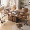 47”Industry+Home+Office+Computer+Desk+with+Cabinet+and+Storage+Shelf,Reversible+Study+Writing+Desk+with+Keyboard+Tray&+X-Shaped+Metal+frame-210457315 (5)