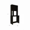 Black+Wengue+4-Shelf+Computer+Desk+With+Hutch(Desk) (3)