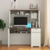 Computer+Desk+With+Hutch+&+Bookshelf-860142233