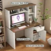 Computer+Desk+With+Hutch+&+Bookshelf-860142233 (7)
