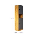 Wooden Almirah for Clothes, Door for Bedroom, 2 Door Wardrobe for Living Room & Hanging