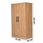 Wooden 2 Door File Storage Cabinet for Office & Home