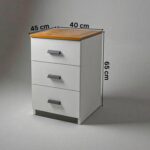 Bedside Table with Drawers