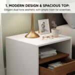 Side Tables for Bedroom with Drawers