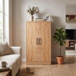 Wooden 2 Door File Storage Cabinet for Office & Home
