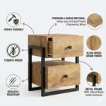 Side Tables for Bedroom with Drawers