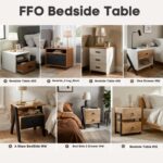 Side Tables for Bedroom with Drawers