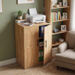 Wooden 2 Door File Storage Cabinet for Office & Home