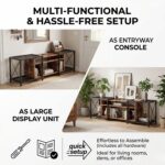 TV Stand I Upto 205 CM I 3-Tier TV Console Table with Storage Shelves, for Living Room,