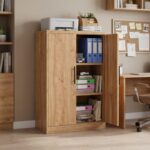 Wooden 2 Door File Storage Cabinet for Office & Home