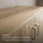 Wooden Storage Cabinet with 2 Doors & 2 Drawers