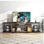 TV Stand I Upto 205 CM I 3-Tier TV Console Table with Storage Shelves, for Living Room,