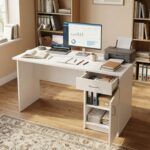 Study Table for Home Wooden Computer Table – Study Desk for Students & Adults, Writing