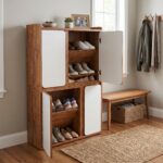 Shoe Rack for Home Wooden Finish